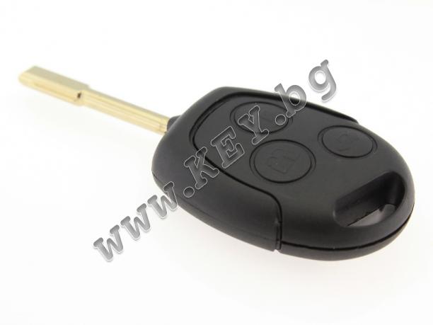Ключ с електроника за Форд Мондео с три бутона, чип 4D60 KEY